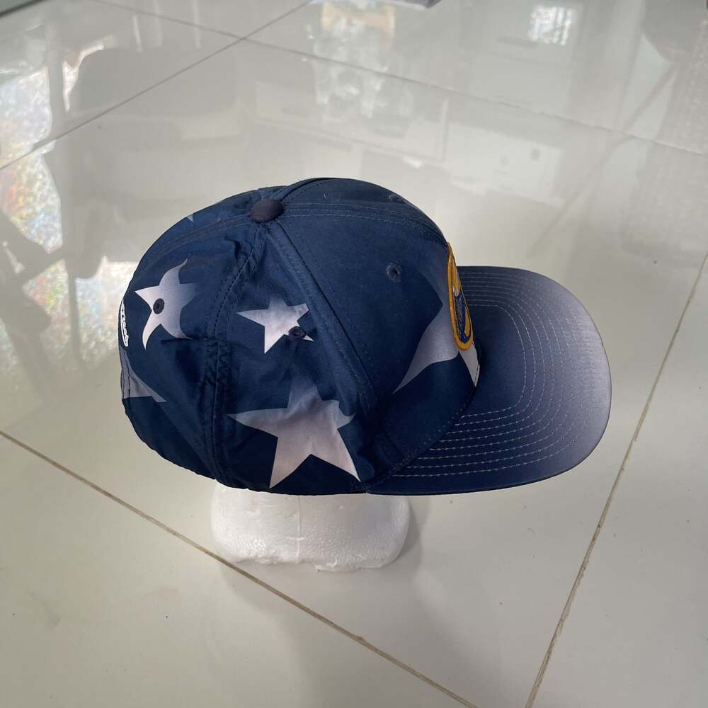 Golden State Warriors Logo Snapback Cap Blue White Star - Picture 4 of 5